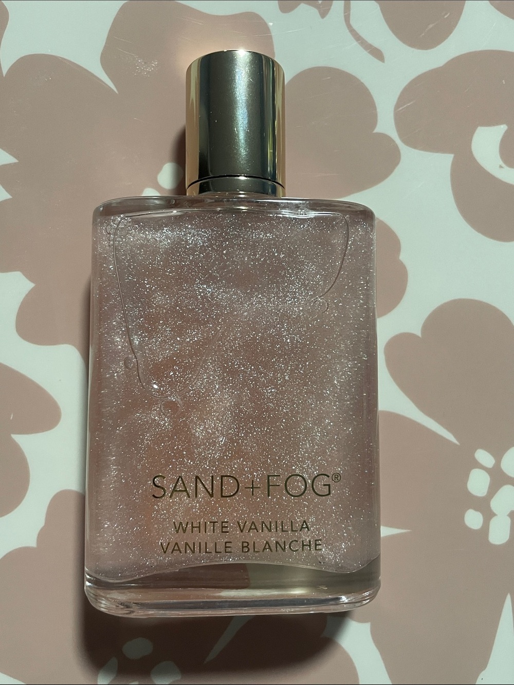Sand and fog White Vanilla Shimmer Body Fragrance - Soft Pink